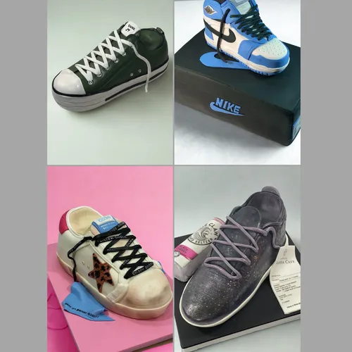 custom designer sneaker and shoe cakes